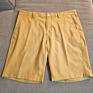 Bonobos Golf Performance Tan Camel Khaki Sporty Casual Neutral Shorts Size 34